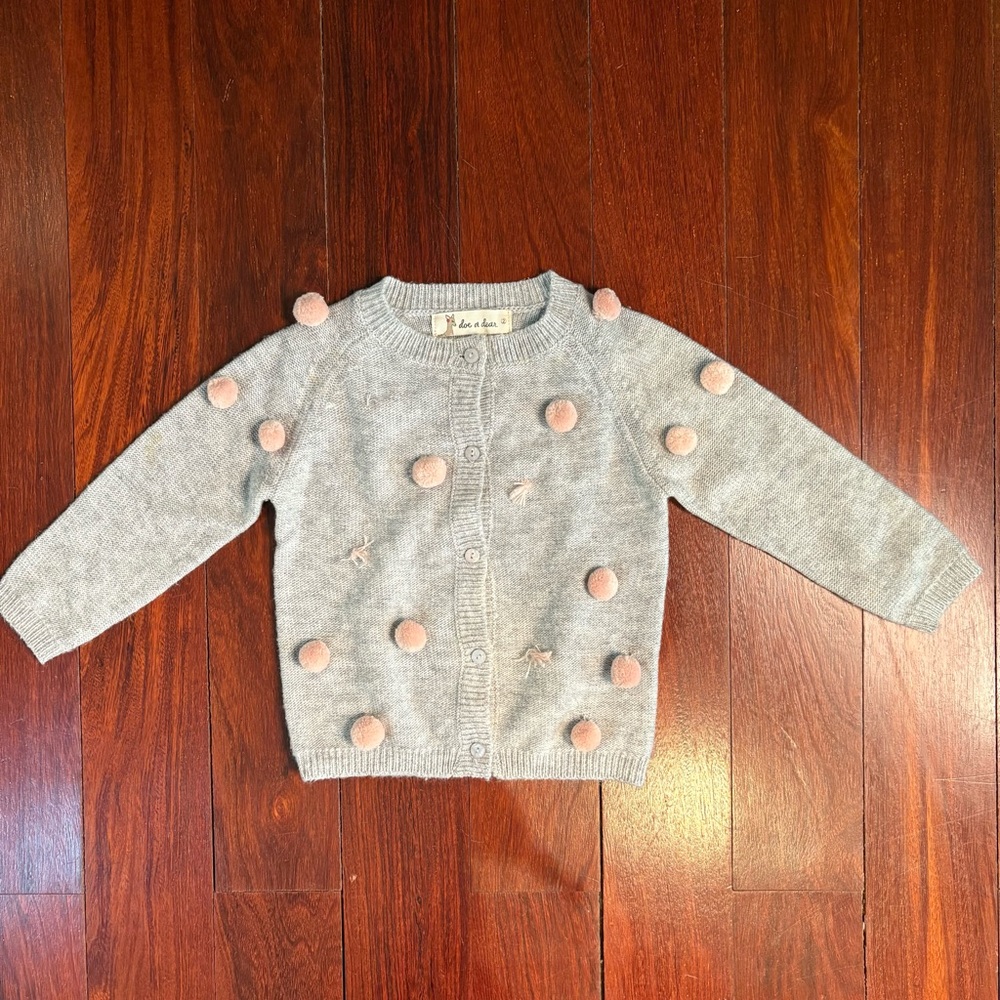 Doe A Dear Cashmere Pom Pom Sweater